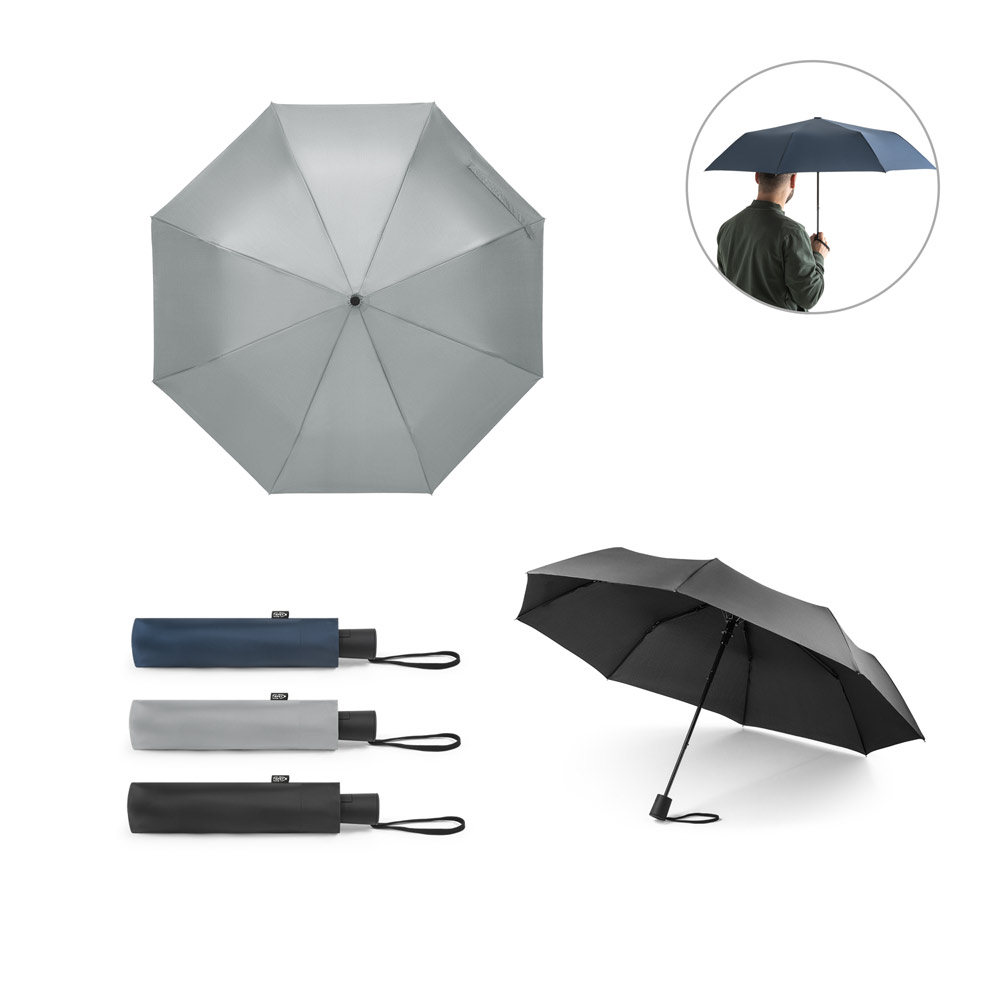 Guarda-chuva personalizada em rPET dobrável com abertura automática